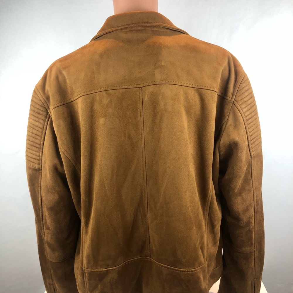 GUESS Faux Suede Motorcycle Jacket Size XXL New - Picture 2 of 8